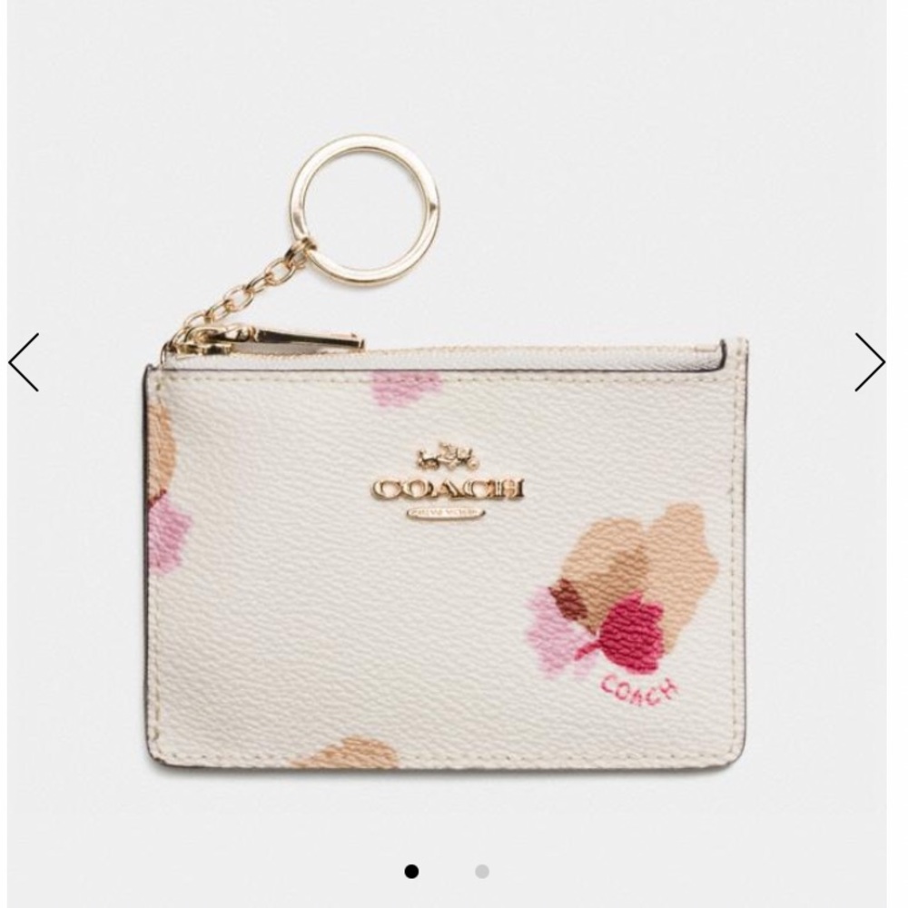 Coach Mini Skinny ID - Floral Print